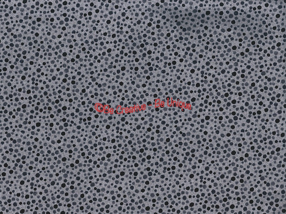 Fat Quarter - Cotton by Stof - Pebbles - Grey