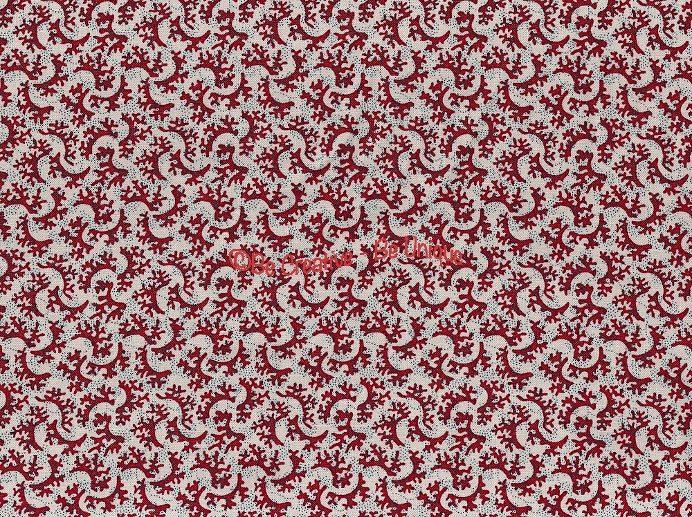 Cotton by Stof - Quilters Basic - Red Shapes