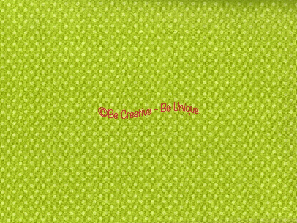 Cotton by Henry Glass - Mustard Green Polka Dots