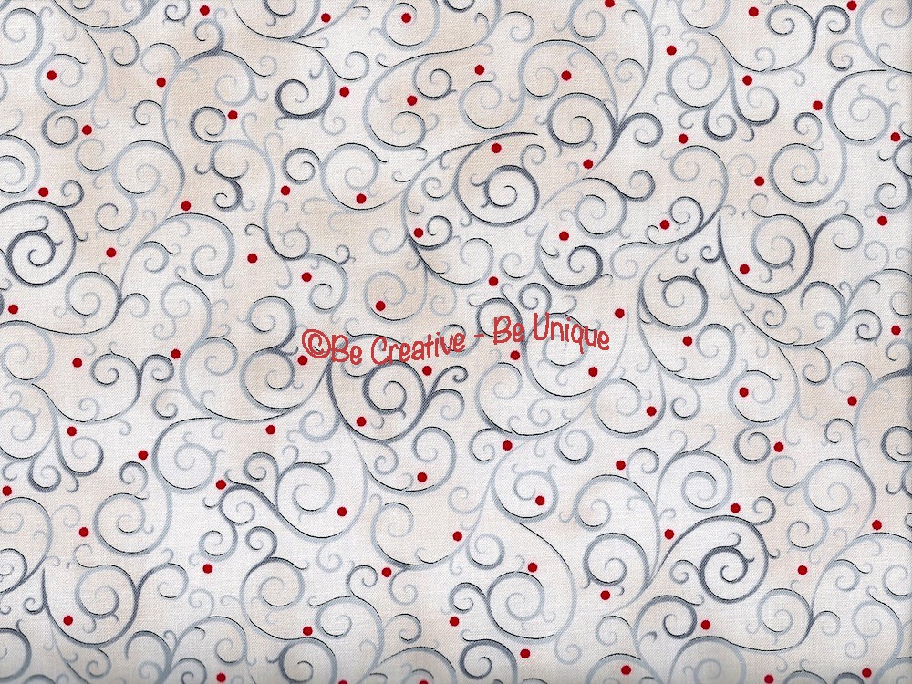 Cotton by Quilting Treasures - Scrolls White