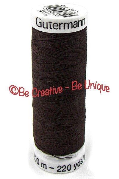 Gütermann Sew All Thread - Ebony Brown - 682