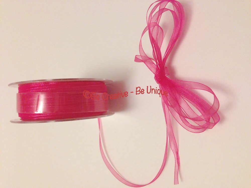 Organza Ribbon - Pink