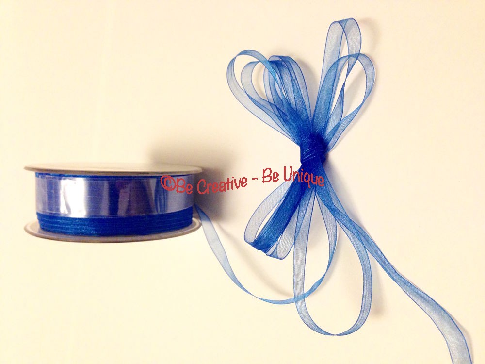 Organza Ribbon - Royal Blue