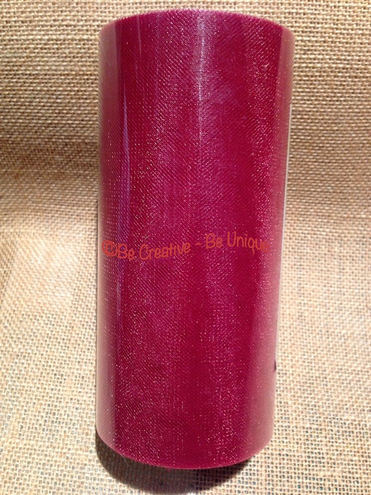 Tulle Roll - Standard Net on Roll 6" - Burgundy