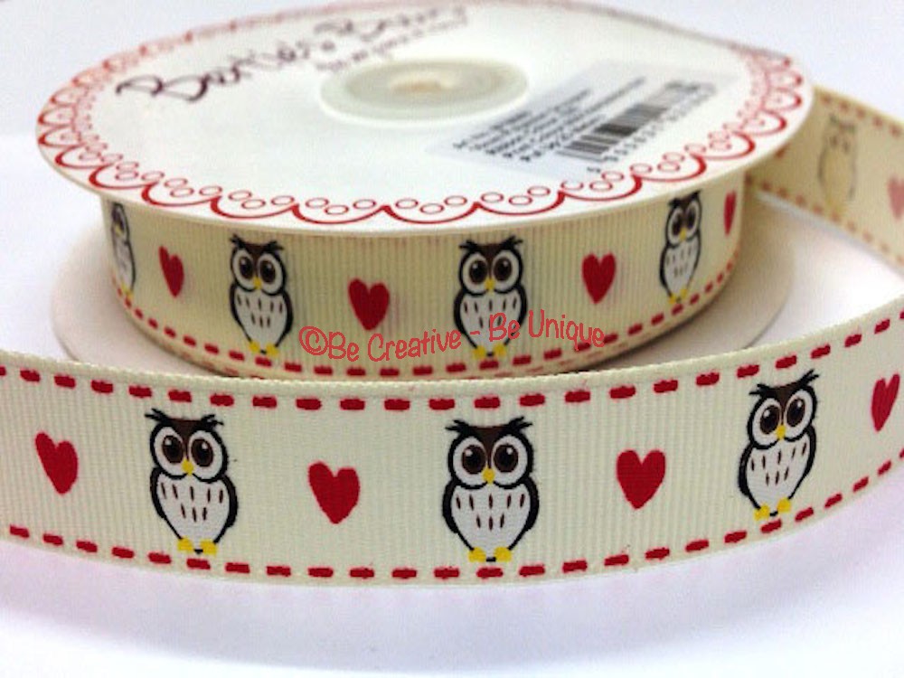 Owls & Hearts - Ribbon