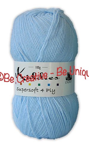 Cygnet Kiddies Supersoft 4 Ply - Baby Blue (258)