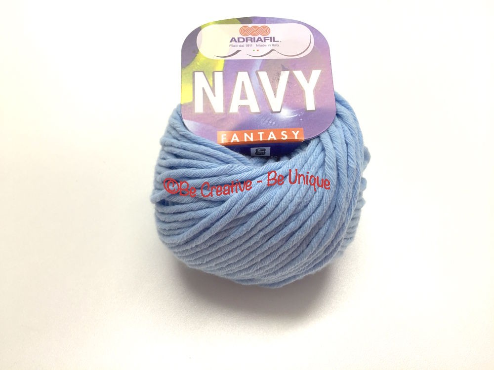Adriafil - Navy - Light Azure - 44