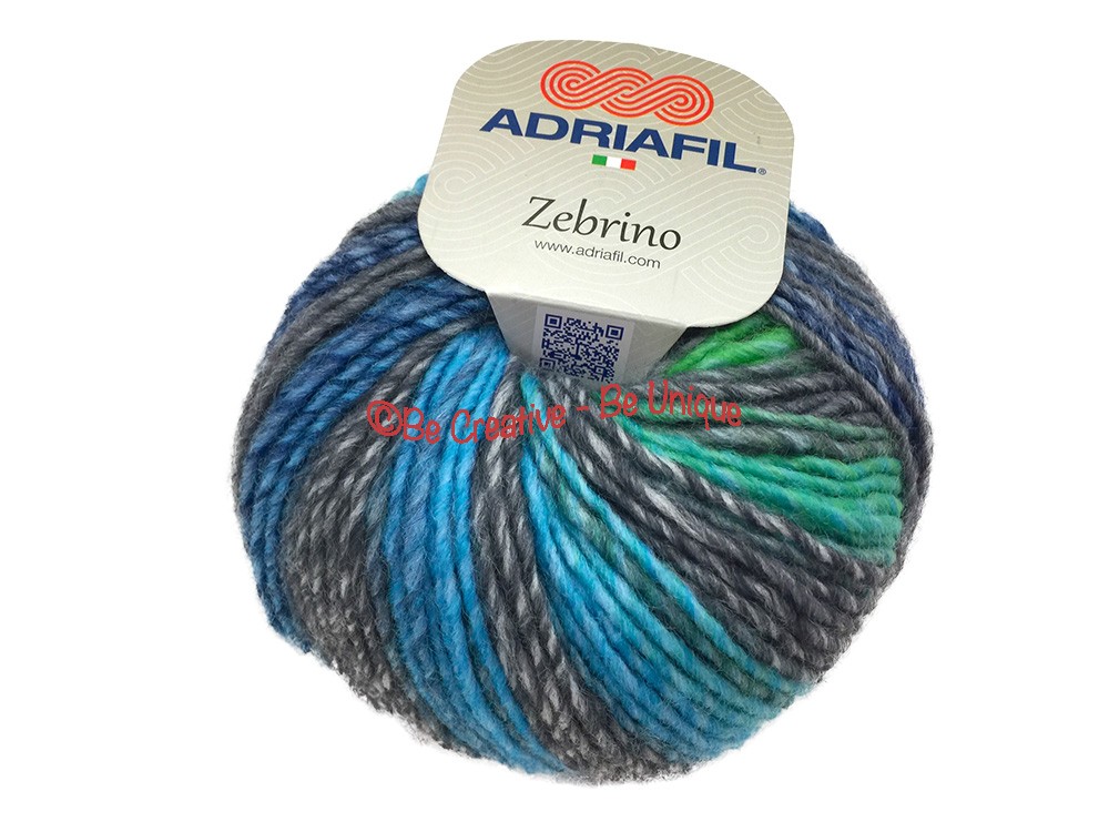 Adriafil - Zebrino - Multi-Blue-Green Fancy - 62