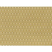 Fat Quarter - Cotton by Hoffman Fabrics - Gold Metallic Diamond Geo