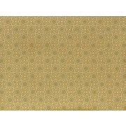 Fat Quarter - Cotton by Hoffman Fabrics - Gold Metallic Arabesque