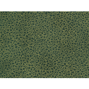 Fat Quarter - Cotton by Stof - Raphael - Gold Dots on Green