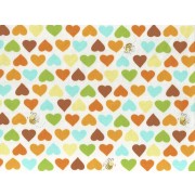 Fat Quarter - Cotton by Susybee - Hearts & Bees