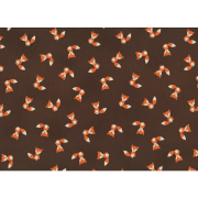 Fat Quarter - Cotton by Stof - Foxes - Brown