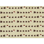 Fat Quarter - Cotton by Stof - Hedgehogs - Cream