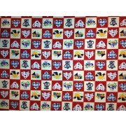 Cotton Poplin - Sweet Home Patchwork - Red