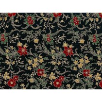 Cotton by Hoffman - Metallic Christmas Floral