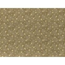 Cotton by Stof - Cream Dots on Taupe