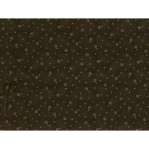Fat Quarter - Cotton by Stof - Grey Dots on Brown