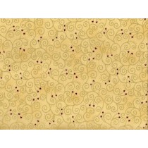 Fat Quarter - Cotton by Stof - Swirls and Hearts
