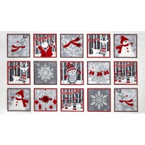 Cotton by Henry Glass - Holiday Magic Squares Panel