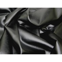 Stretch PU Leathercloth Faux Leather Fabric - Black