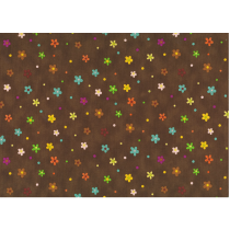 Fat Quarter - Cotton by Stof - Flowers - Chocolate