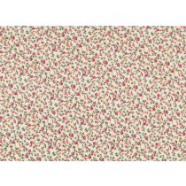 Fat Quarter - Cotton by Stof - Small Roses - Ivory