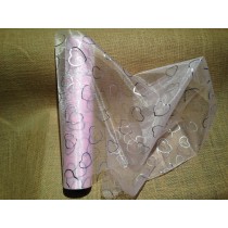 Hearts Organza on a Roll - Pink