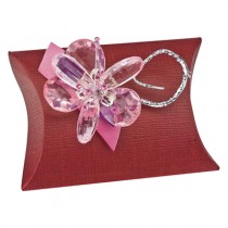 Burgundy Silk Pillow Gift Box