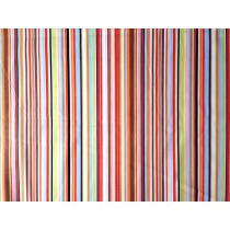Cotton Poplin - Stripes - Multi Red