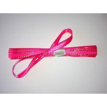 Satin Ribbon Golden Edge - Pink