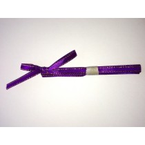Satin Ribbon Golden Edge - Purple