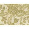 Fat Quarter - Cotton by Hoffman Fabrics - Gold Metallic Flowers