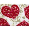 Fat Quarter - Cotton by Hoffman - Red Hearts