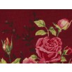 Fat Quarter - Cotton by Stof - Large Roses - Wine