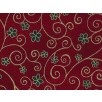 Fat Quarter - Cotton by Stof - Flowers and Twirls - Red