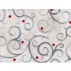 Fat Quarter - Cotton by Quilting Treasures - Scroll White