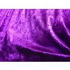 Crushed Velour Velvet Dress Fabric - Purple