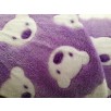  Minky Cuddle Fleece - Teddy Face - Lilac