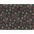 Fat Quarter - Cotton by Quilt Gate - Small Roses on Black