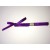 Satin Ribbon Golden Edge - Purple - 2m